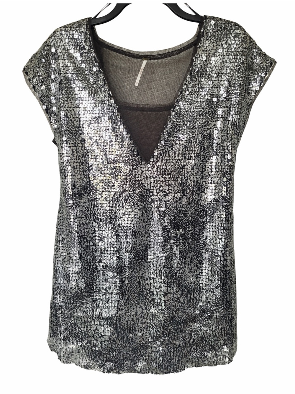 ✅Free people shattered glass mini dress size XS